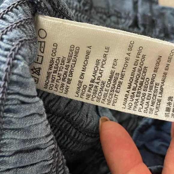 Cleobella Strapless Ruffled Blue Dress - Picture 5 of 5